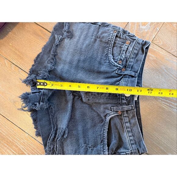 AGOLDE Parker Shorts In Black Size 25 - Picture 6 of 7